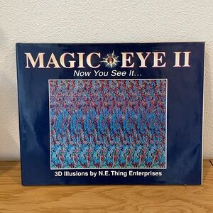 🍁Vintage! Magic Eye II Now You See It 3D Illusion Book GUC